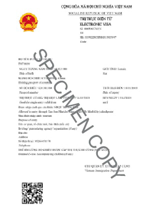 Vietnam Specimen Copy